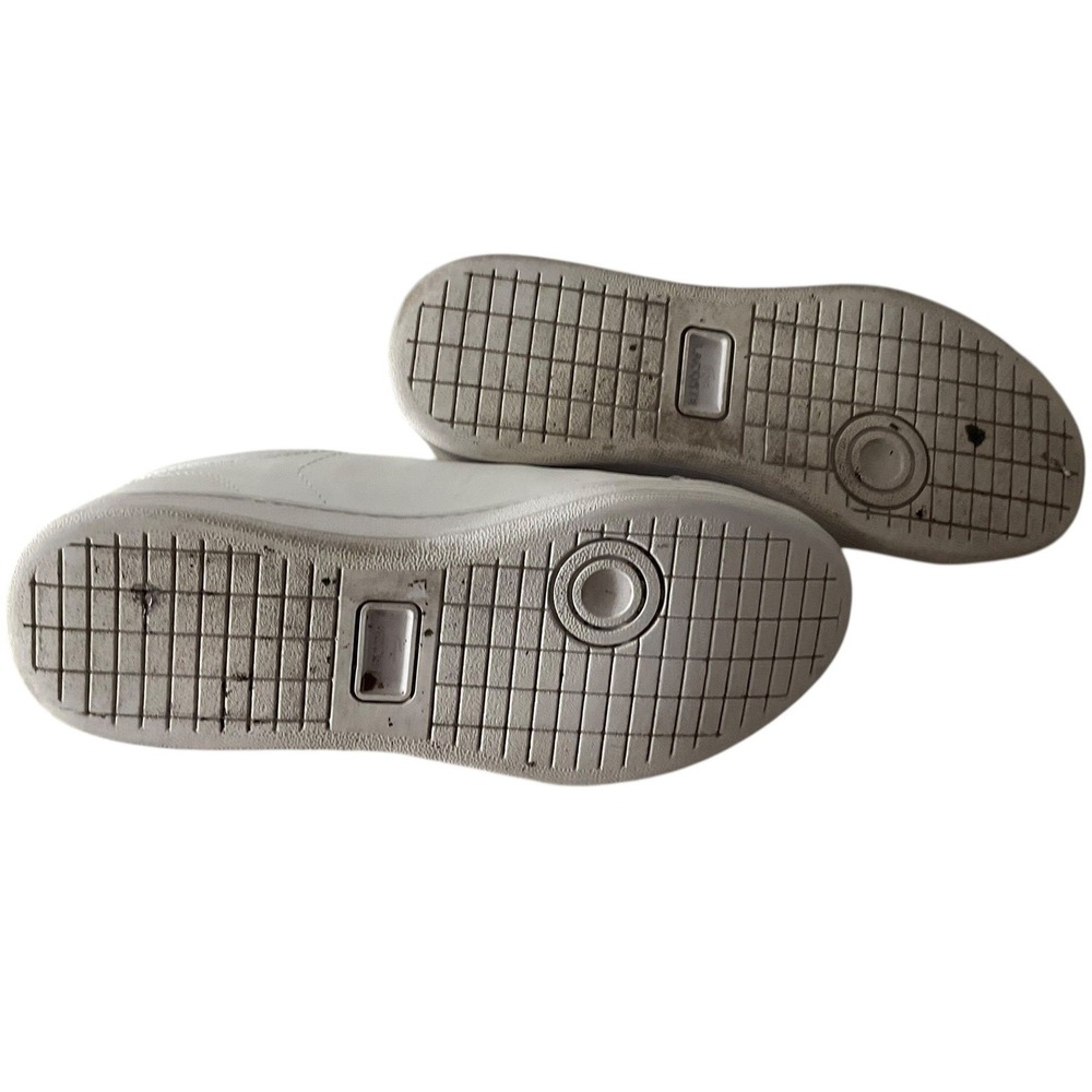 Lacoste‎ Carnaby Pro 124 1 SFA White Leather Gold Logo Sneakers Women's Size 6 - Picture 5 of 11
